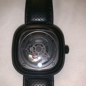 Sevenfriday Black Dial Black Men's Watch P3-01